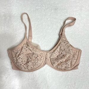 Chantelle Brown Lace Bra Unlined 34D